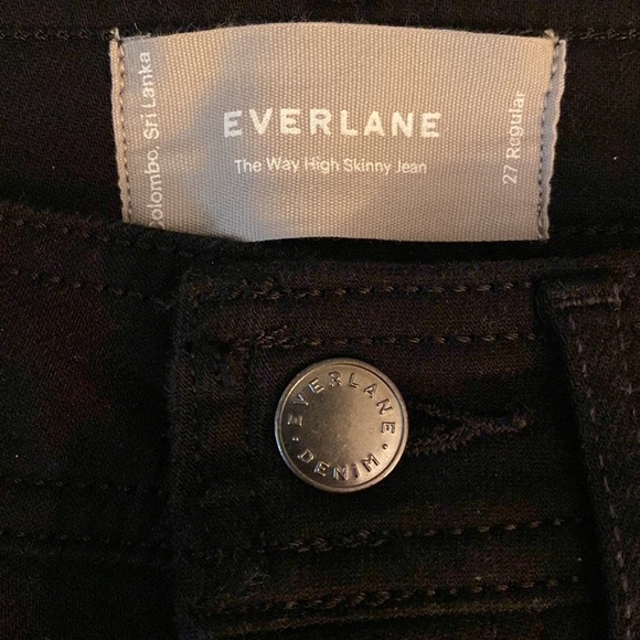 Everlane The Way-High Skinny Black Jean Size 27 - Picture 10 of 12